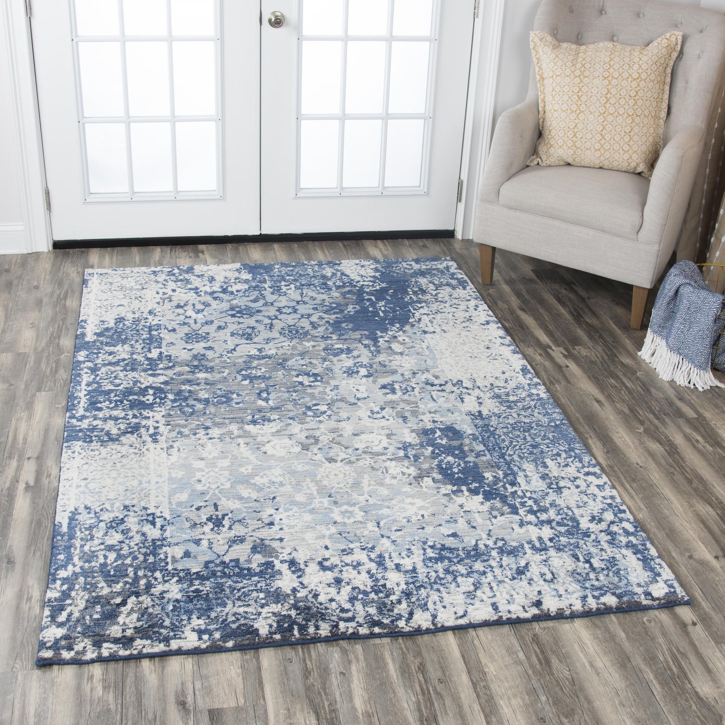 Gossamer GS6817 Blue Hybrid Rug - Rizzy