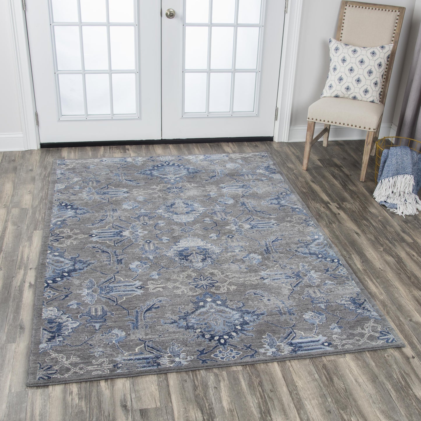 Gossamer GS7225 Dark Gray Hybrid Rug - Rizzy