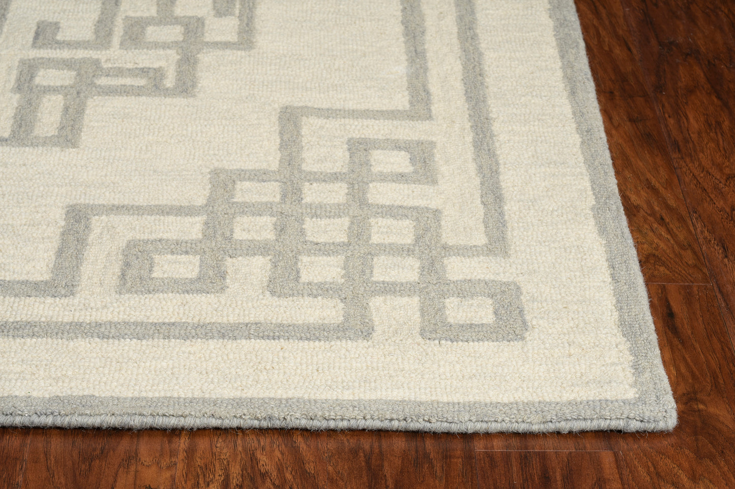 Gramercy 1612 Ivory Grey Maysville Hand Tufted Area Rug - Kas