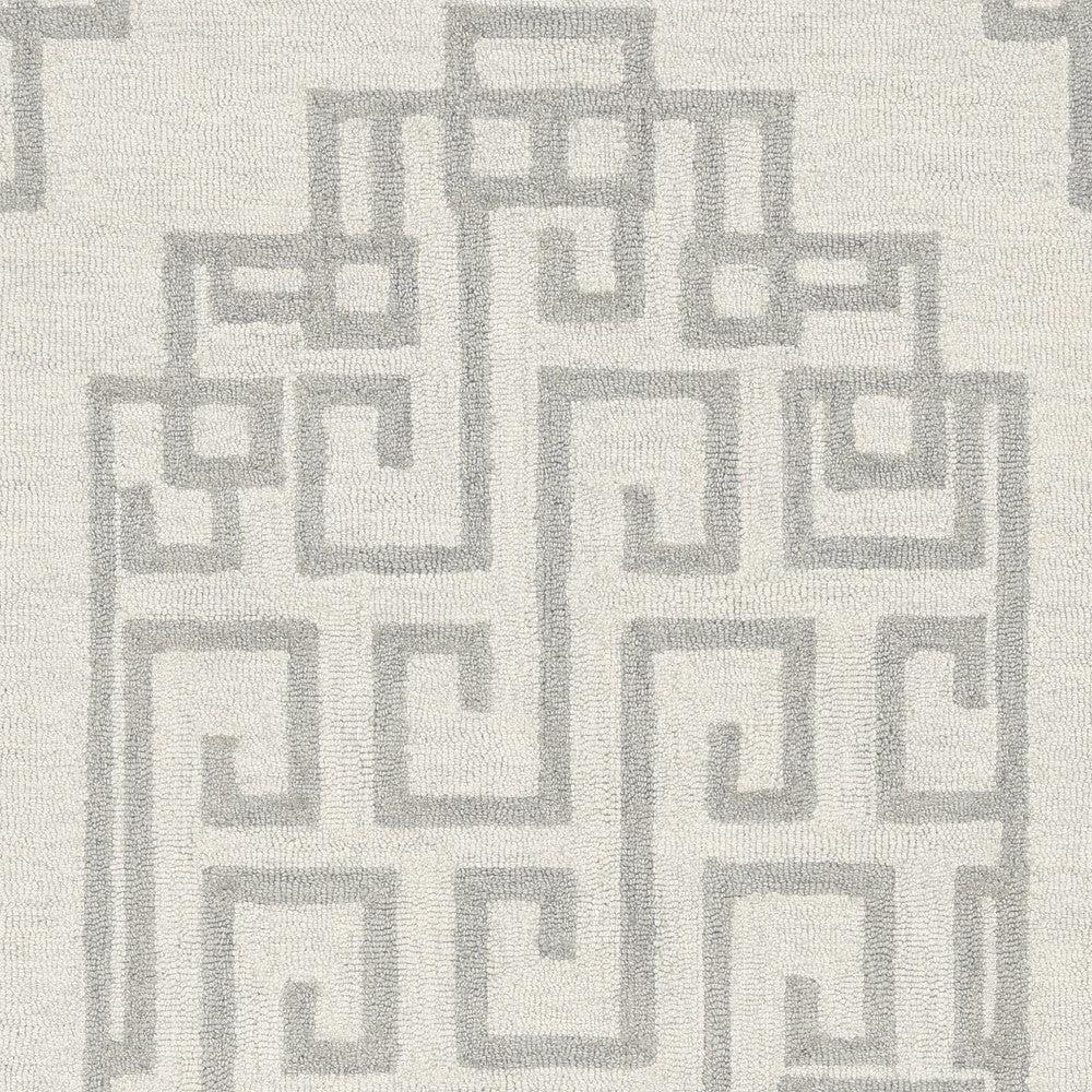 Gramercy 1612 Ivory Grey Maysville Hand Tufted Area Rug - Kas