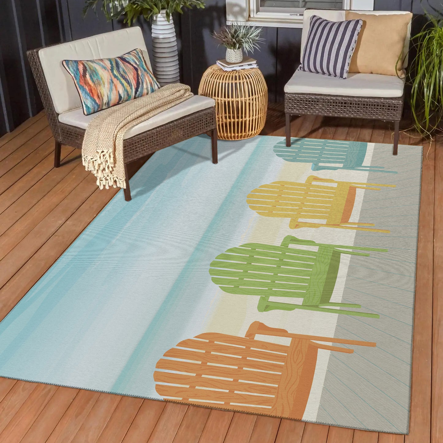 Indoor/Outdoor Harbor HA1 Poolside Washable