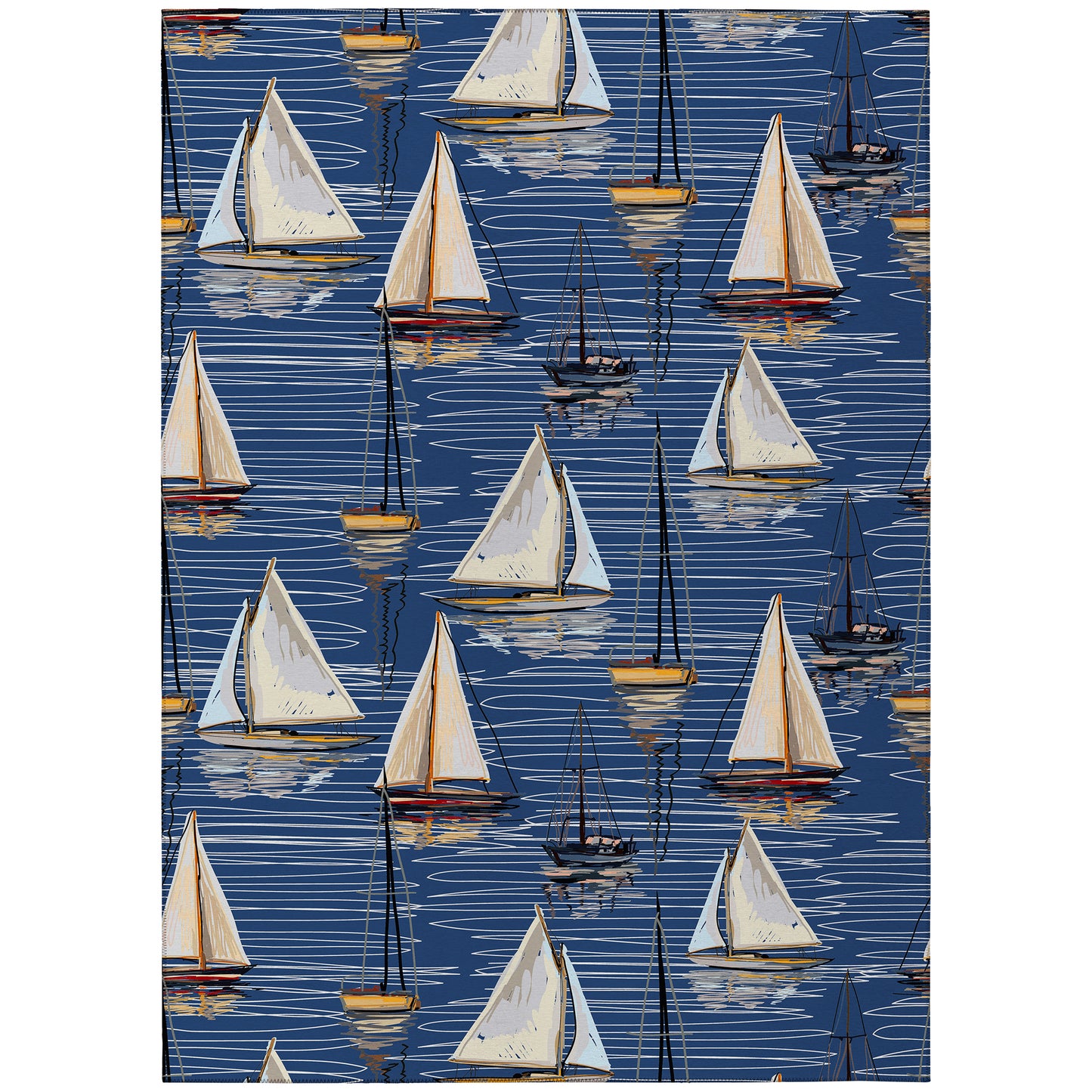 Indoor/Outdoor Harbor HA8 Navy Washable