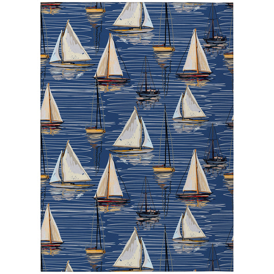 Indoor/Outdoor Harbor HA8 Navy Washable