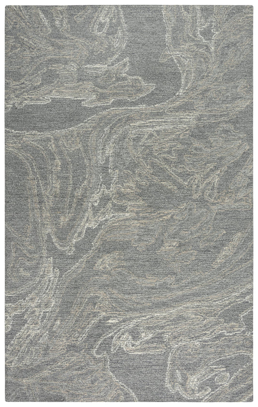 Harmony HMY977 Gray Hand Tufted Rug - Rizzy