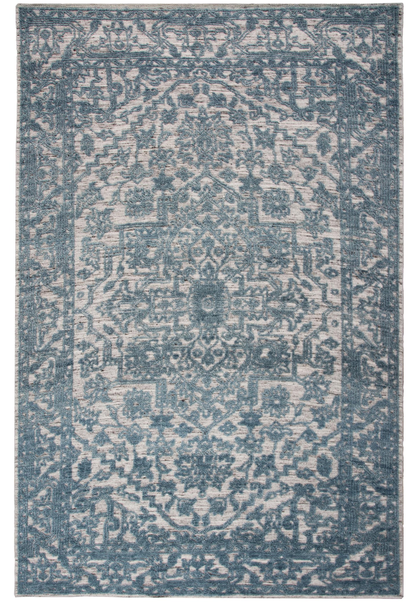 Hilton HTN717 Blue Hand knotted Rug - Rizzy