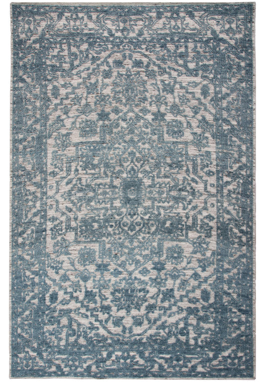 Hilton HTN717 Blue Hand knotted Rug - Rizzy