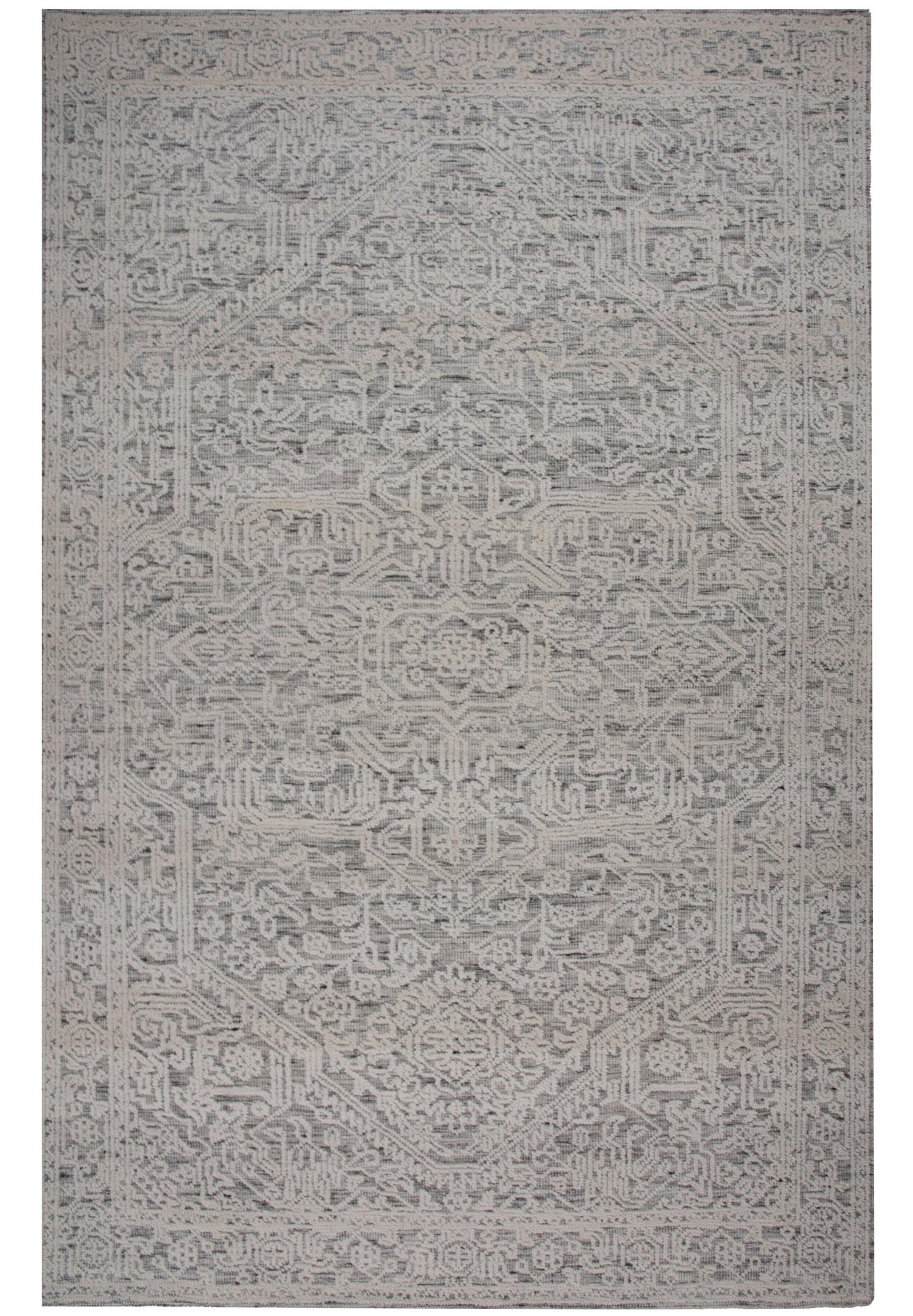 Hilton HTN718 Neutral Hand knotted Rug - Rizzy