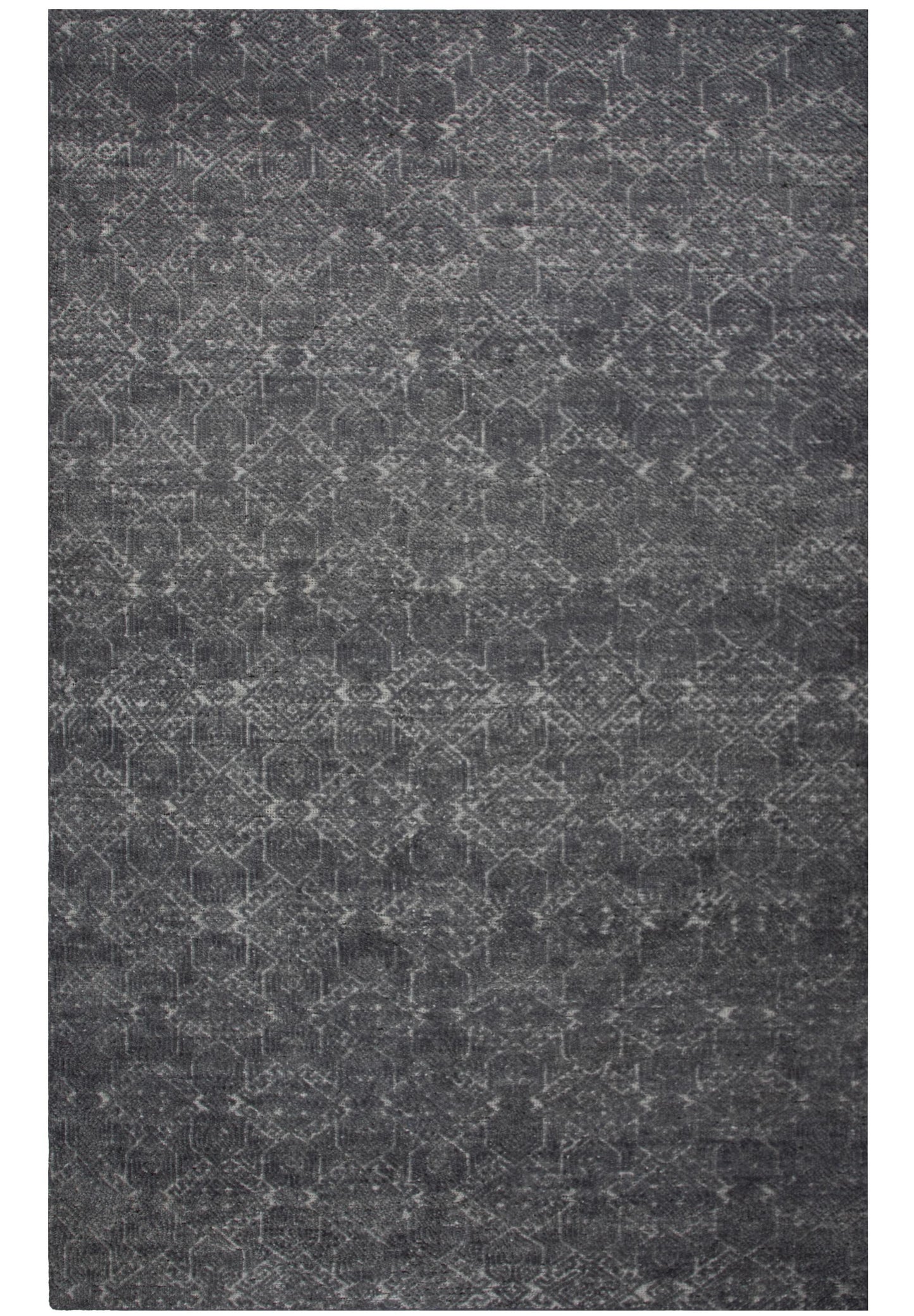 Hilton HTN719 Gray Hand knotted Rug - Rizzy