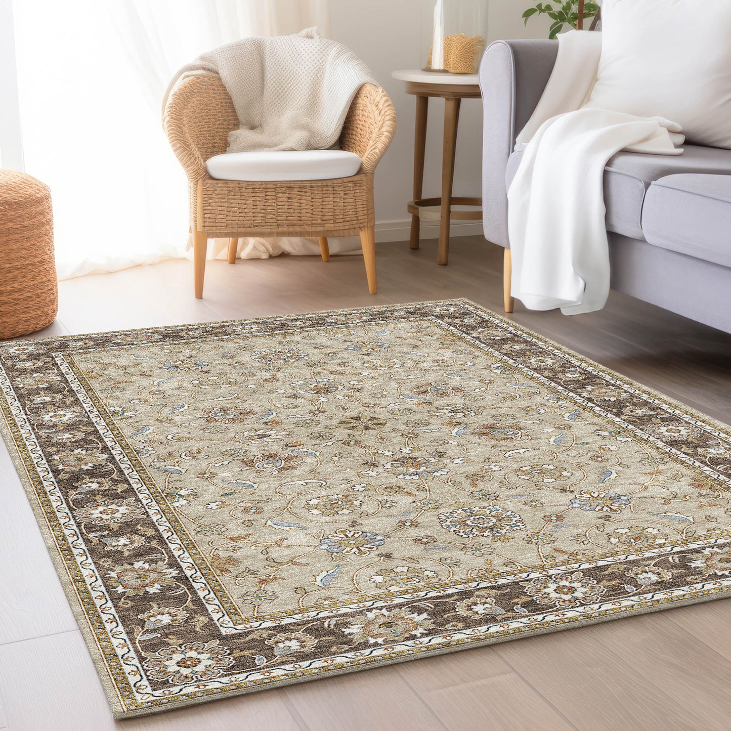 Luxury Washable Hatay HY1 Beige