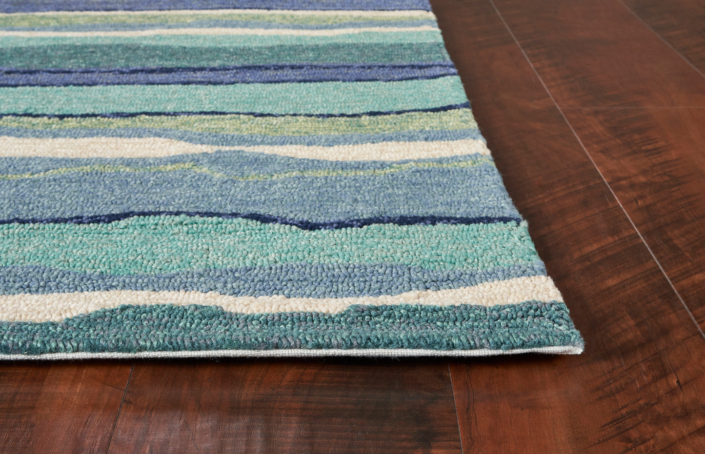 Harbor 4216 Ocean Lagoon Hand Hooked Performance Area Rug - Kas