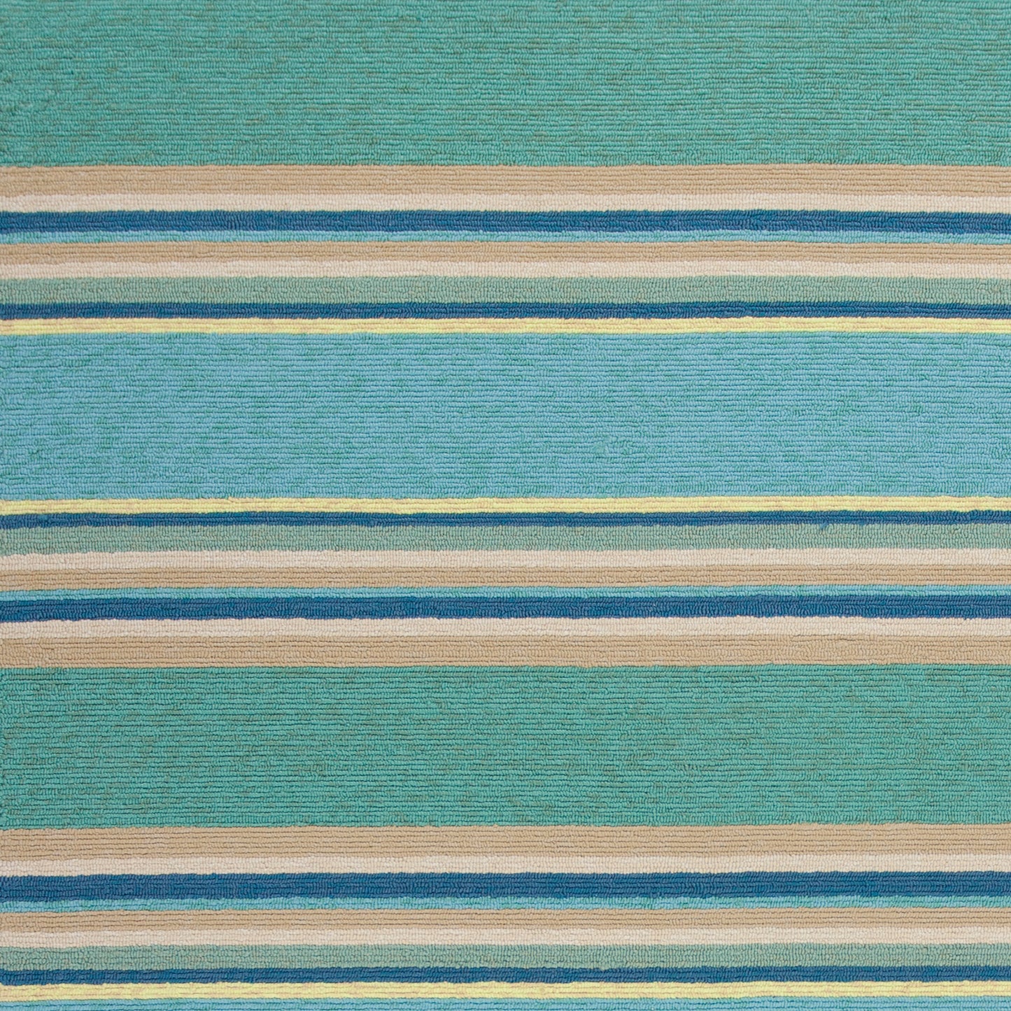 Harbor 4230 Ocean Stripes Hand Hooked Performance Area Rug - Kas