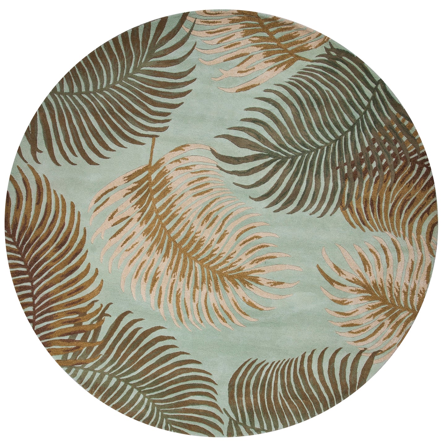 Havana 2612 Aqua Fern View Hand Tufted Area Rug - Kas