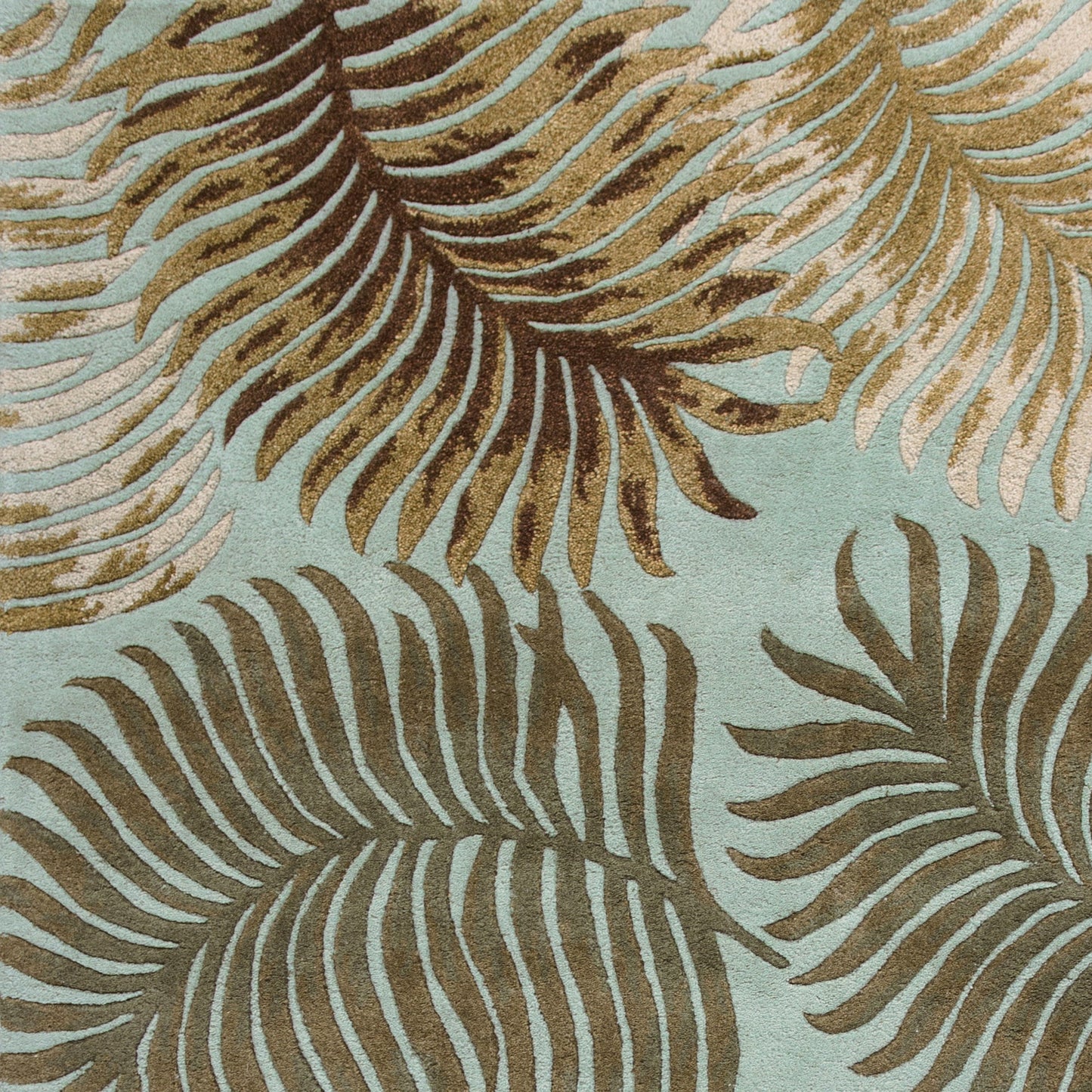 Havana 2612 Aqua Fern View Hand Tufted Area Rug - Kas