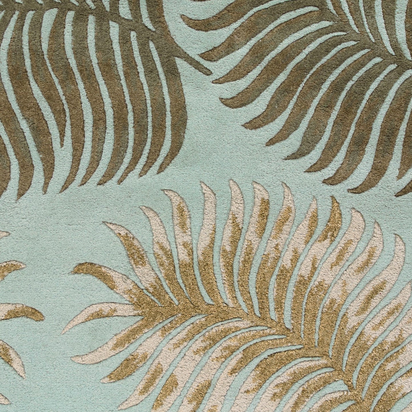 Havana 2612 Aqua Fern View Hand Tufted Area Rug - Kas