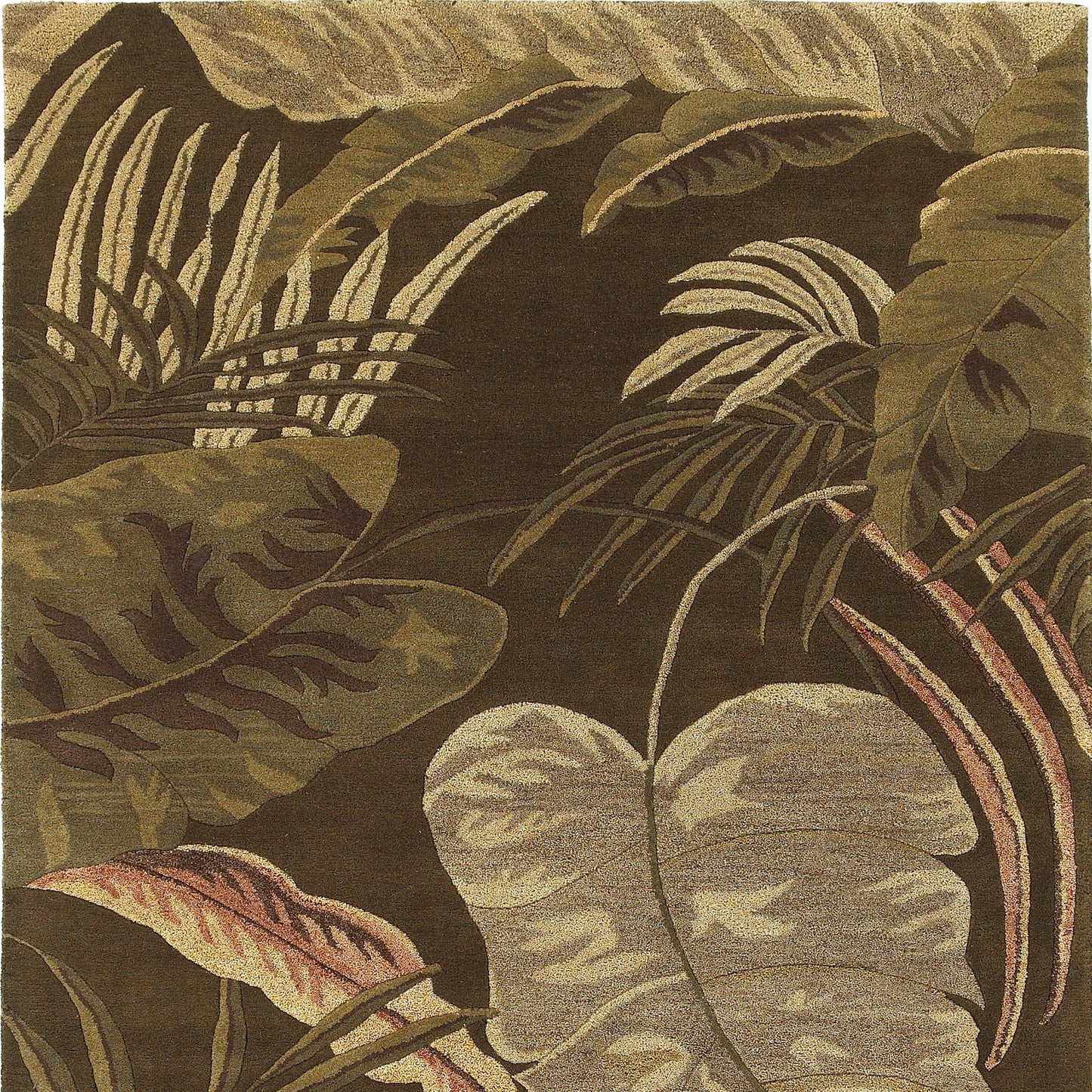 Havana 2615 Mocha Rainforest Hand Tufted Area Rug - Kas