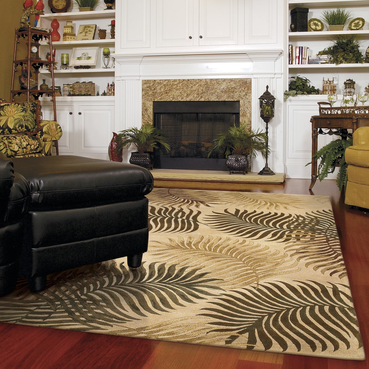 Havana 2622 Natural Fern View Hand Tufted Area Rug - Kas