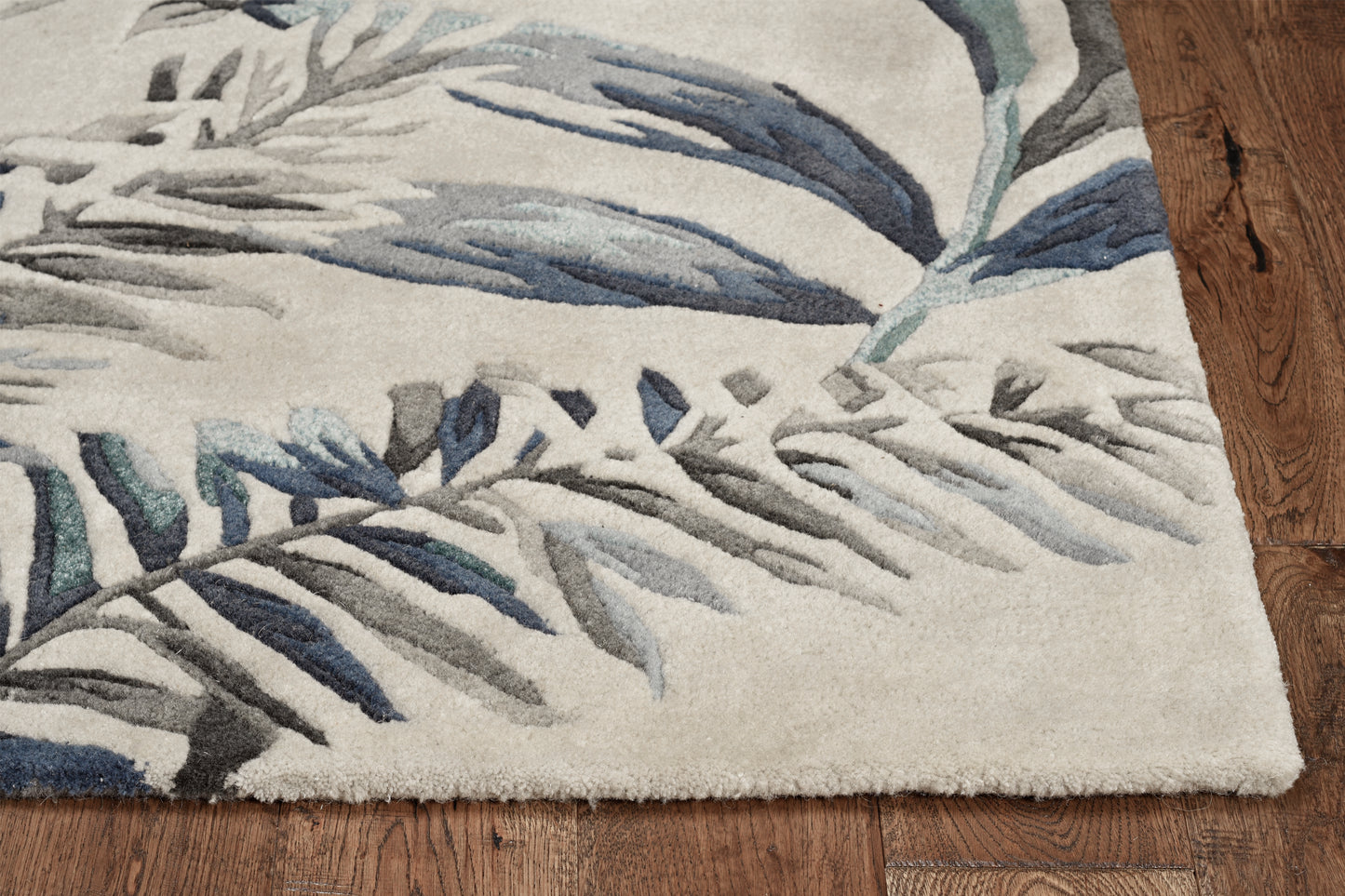 Havana 2626 Grey/Blue Tropics Hand Tufted Area Rug - Kas