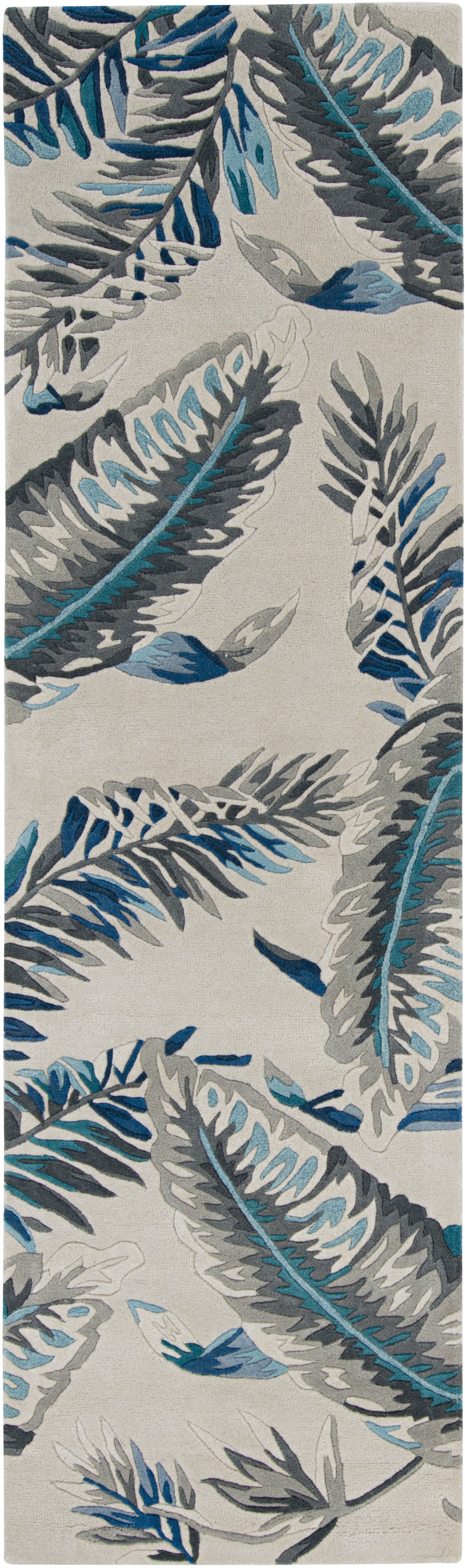 Havana 2626 Grey/Blue Tropics Hand Tufted Area Rug - Kas