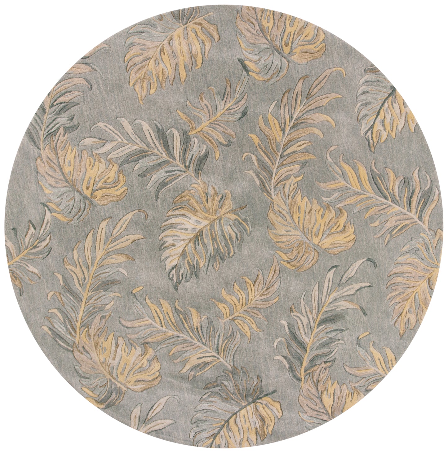 Havana 2639 Grey Palms Hand Tufted Area Rug - Kas