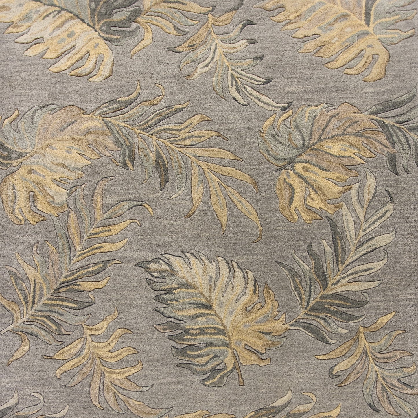 Havana 2639 Grey Palms Hand Tufted Area Rug - Kas