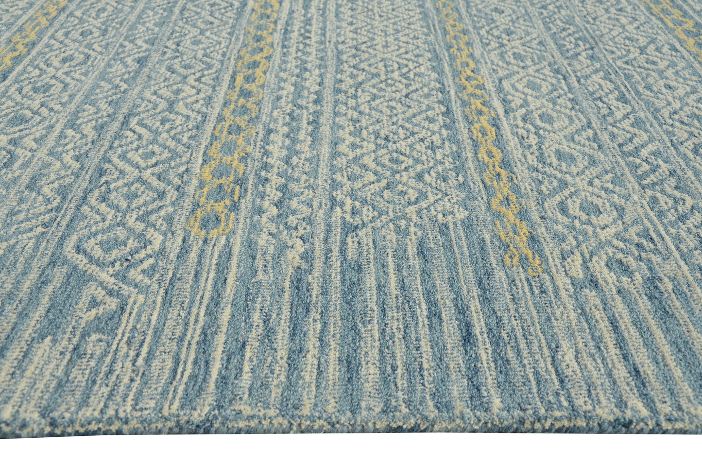 Hudson 2466 Blue Boho Hand Tufted Area Rug - Kas