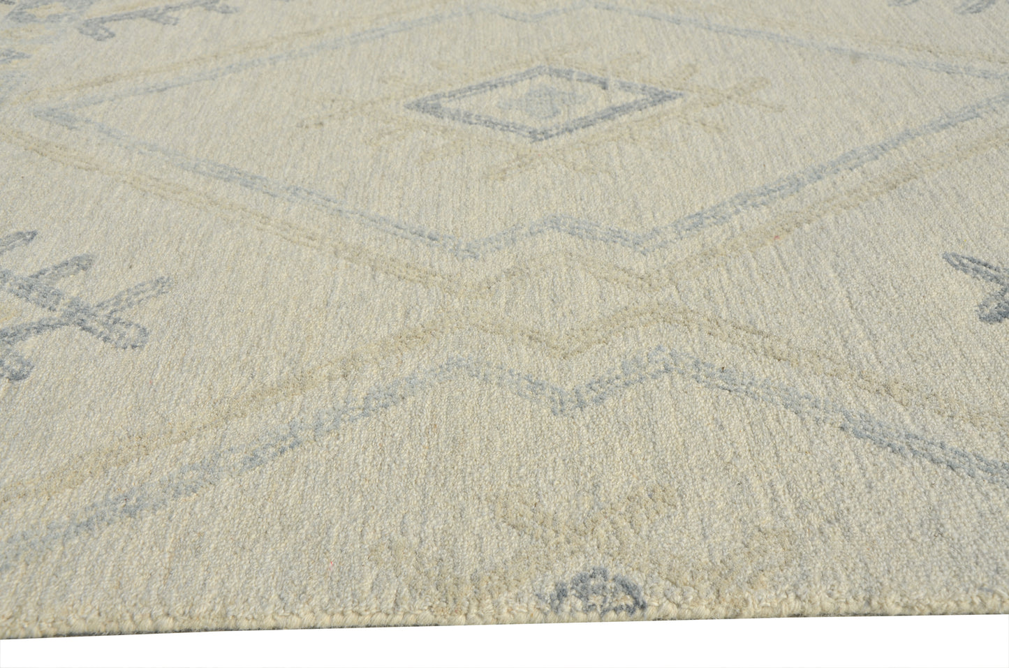 Hudson 2468 Ivory/Taupe Southwest Hand Tufted Area Rug - Kas