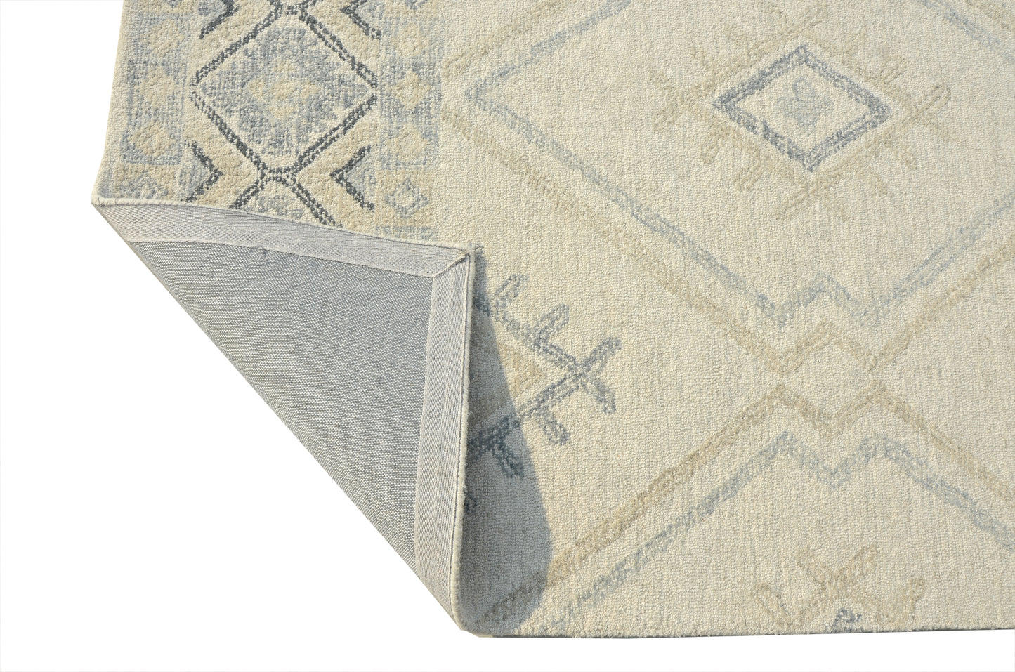 Hudson 2468 Ivory/Taupe Southwest Hand Tufted Area Rug - Kas