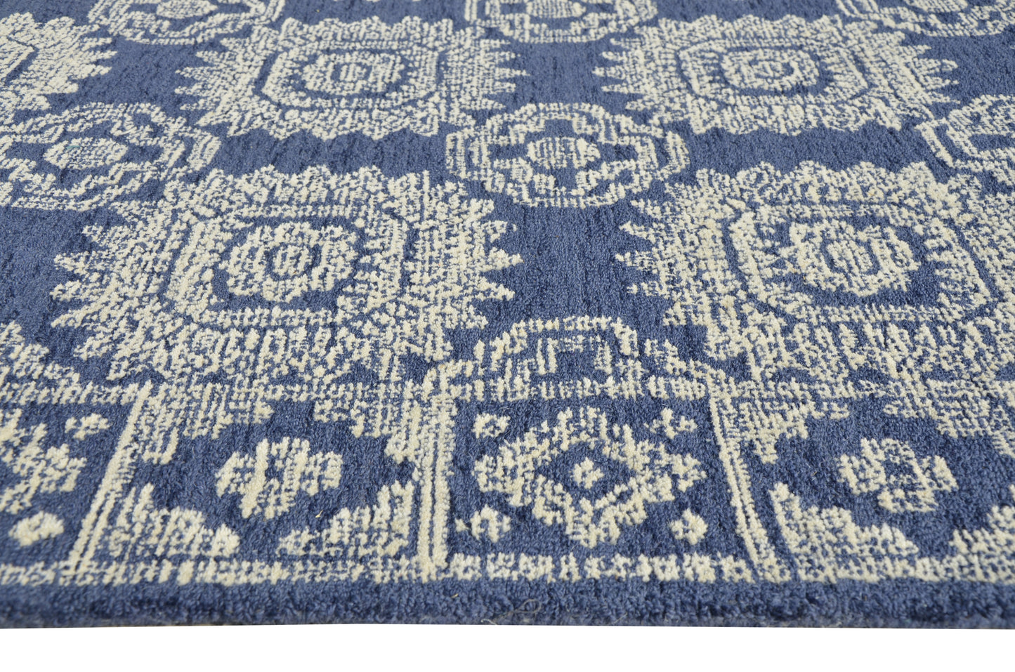 Hudson 2469 Navy Suzani Hand Tufted Area Rug - Kas