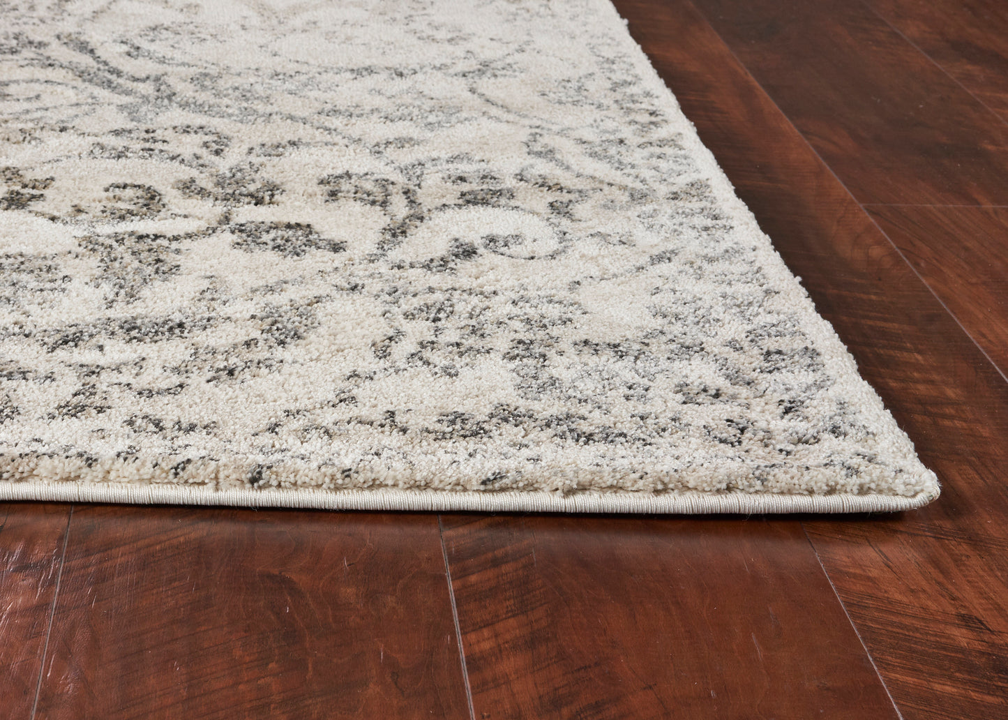 Hue 4709 Ivory Azora Machine Woven Performance Area Rug - Kas