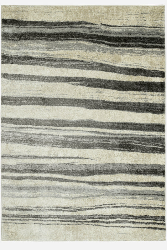 Hue 4717 Beige/Grey Landscapes Machine Woven Performance Area Rug - Kas