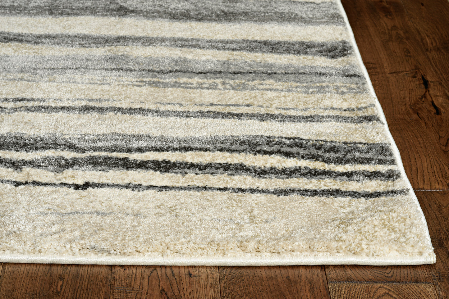 Hue 4717 Beige/Grey Landscapes Machine Woven Performance Area Rug - Kas