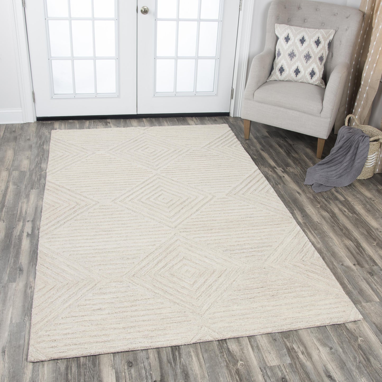 Idyllic ID917A Natural  Hand Tufted Rug - Rizzy