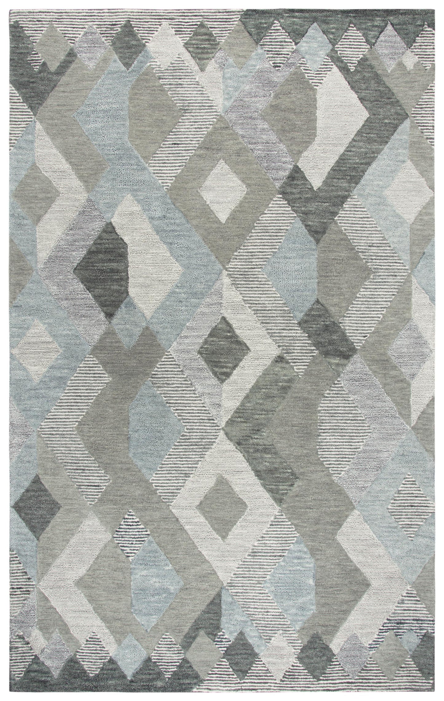 Idyllic ID927A Dark Gray Hand Tufted Rug - Rizzy