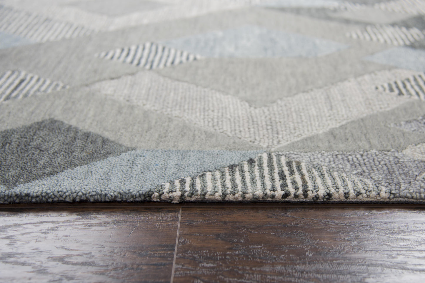 Idyllic ID927A Dark Gray Hand Tufted Rug - Rizzy