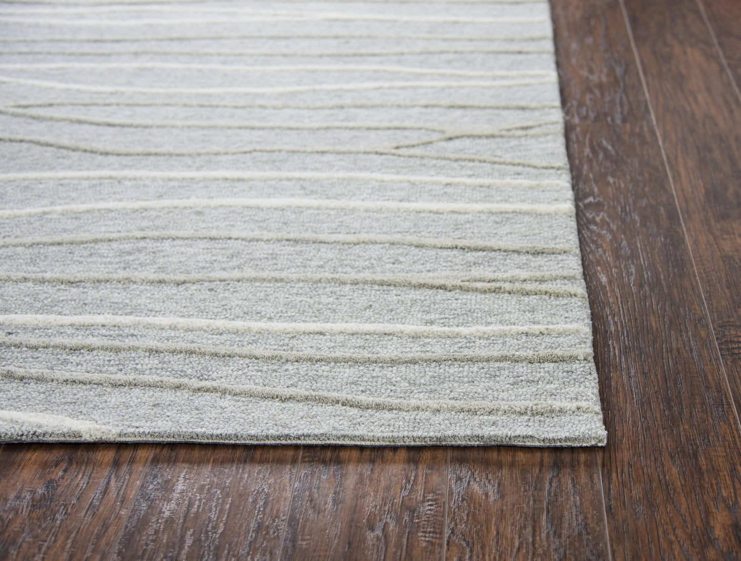 Idyllic ID968A Gray/Natural  Hand Tufted Rug - Rizzy