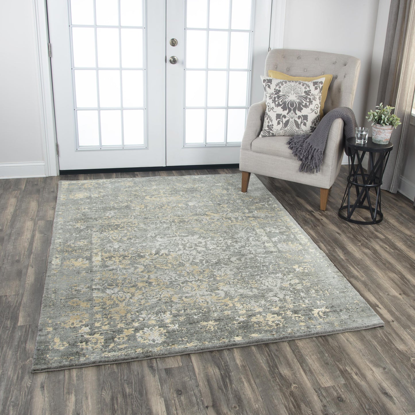 Impressions IMP101 Gray Hybrid Rug - Rizzy