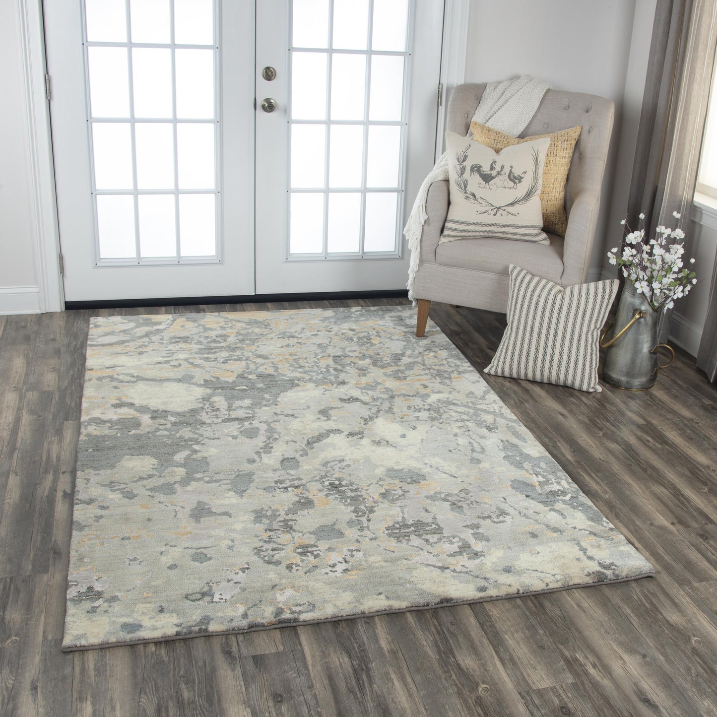 Impressions IMP104 Gray Hybrid Rug - Rizzy