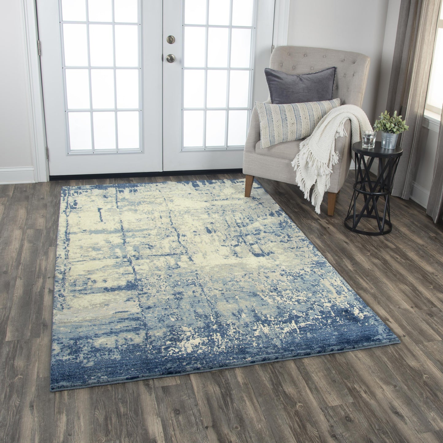 Impressions IMP107 Blue Hybrid Rug - Rizzy