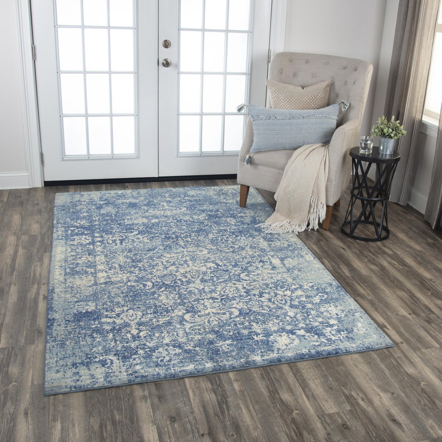 Impressions IMP108 Blue Hybrid Rug - Rizzy