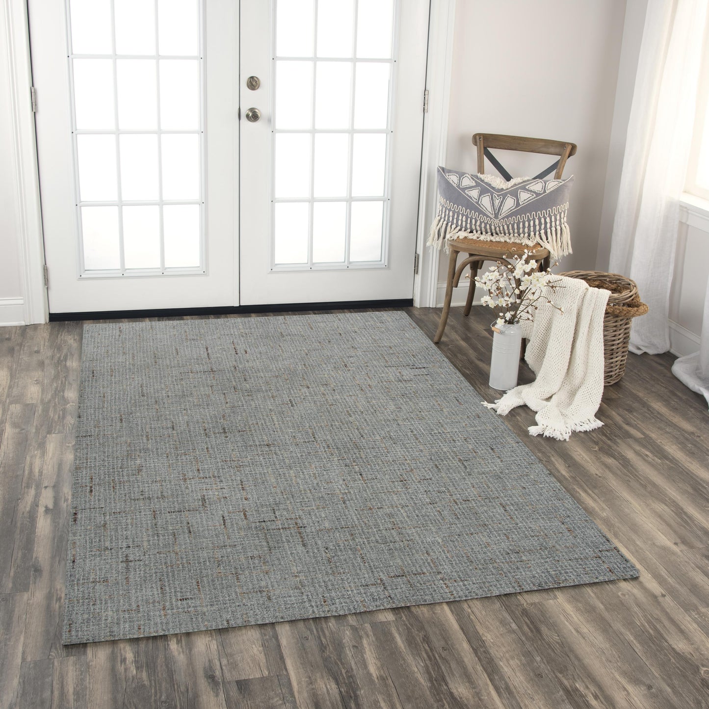 Ironwood IWD101 Gray Hand Tufted Rug - Rizzy