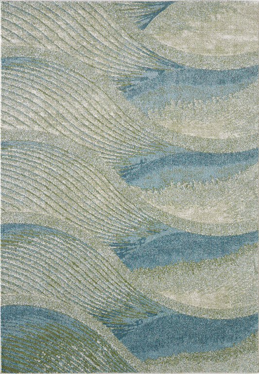 Illusions 6222 Ocean Breeze Machine Woven Performance Area Rug - Kas