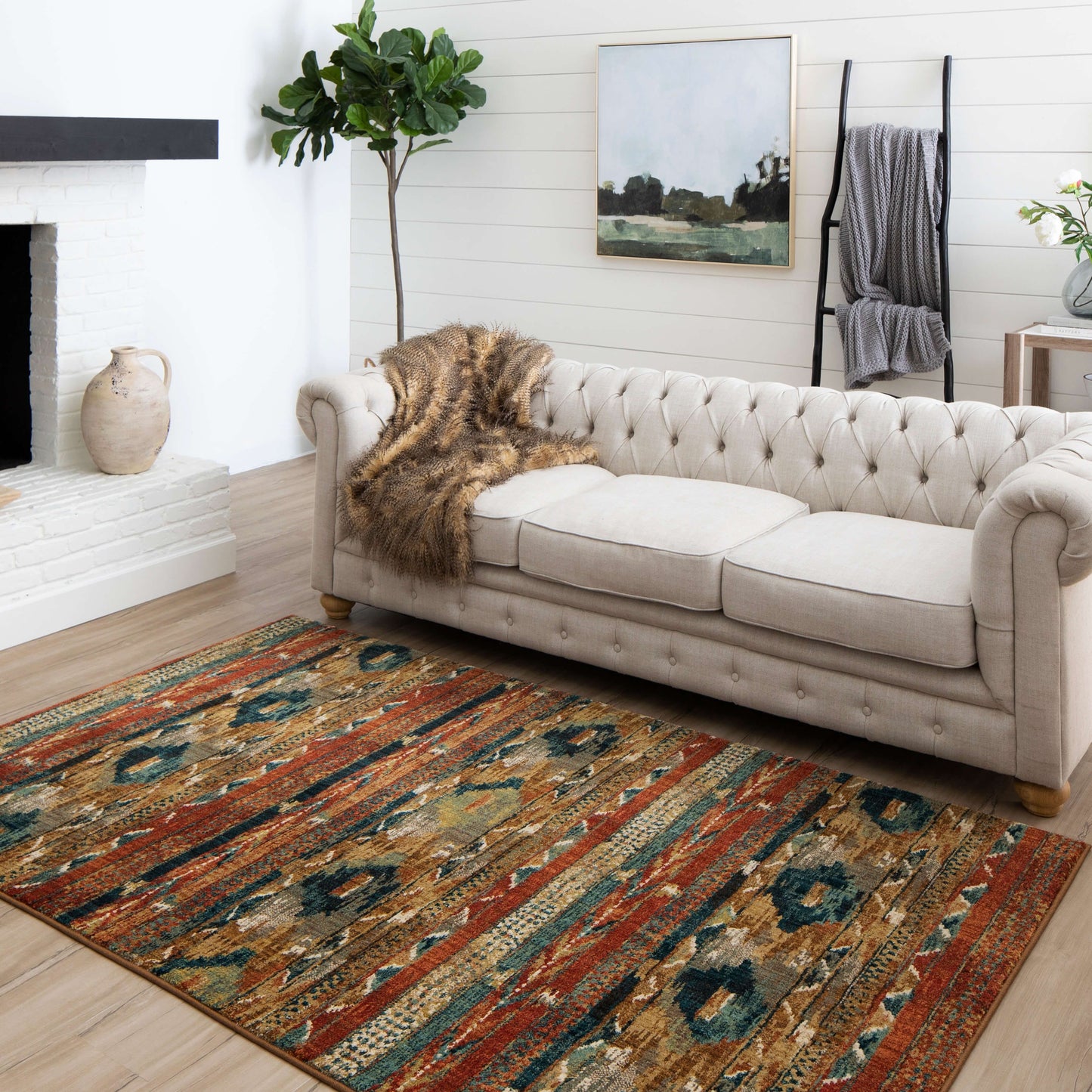 Karastan Rugs Infused Aquamarine Area Rug