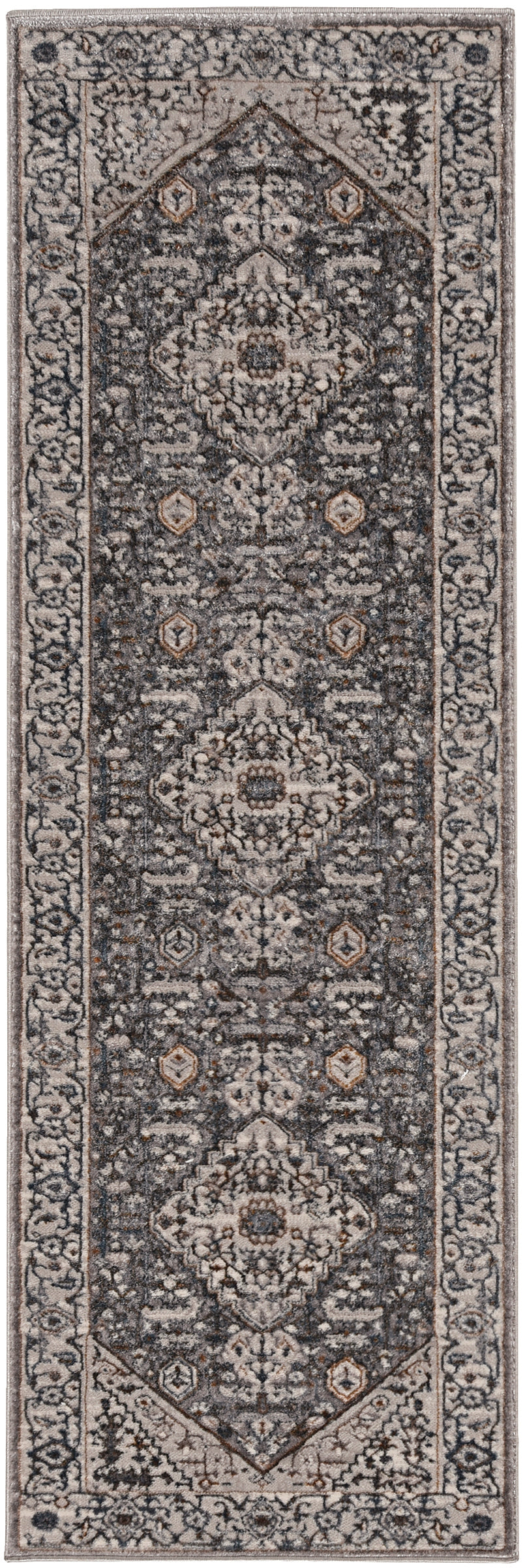 Inspire 7501 Grey Parisian Machine Woven Performance Area Rug - Kas