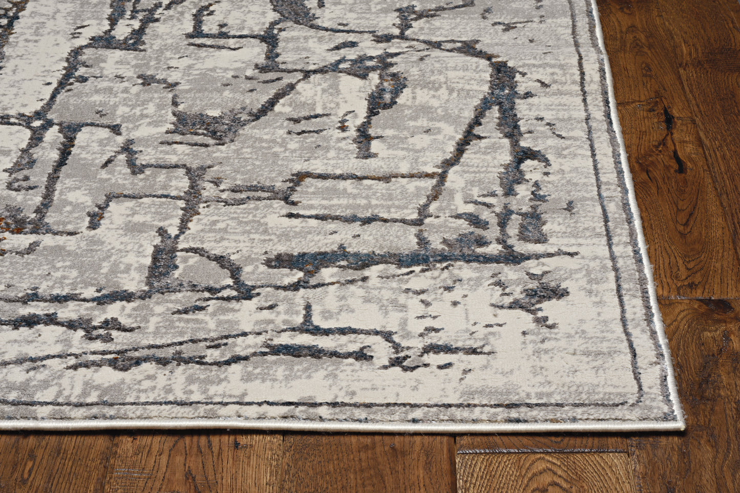 Inspire 7506 Grey Expressions Machine Woven Performance Area Rug - Kas