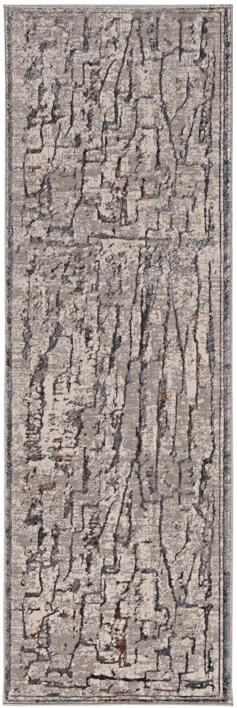 Inspire 7506 Grey Expressions Machine Woven Performance Area Rug - Kas