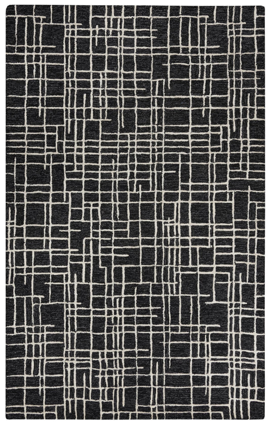 Jazz JZZ976 Black Hand Tufted Rug - Rizzy