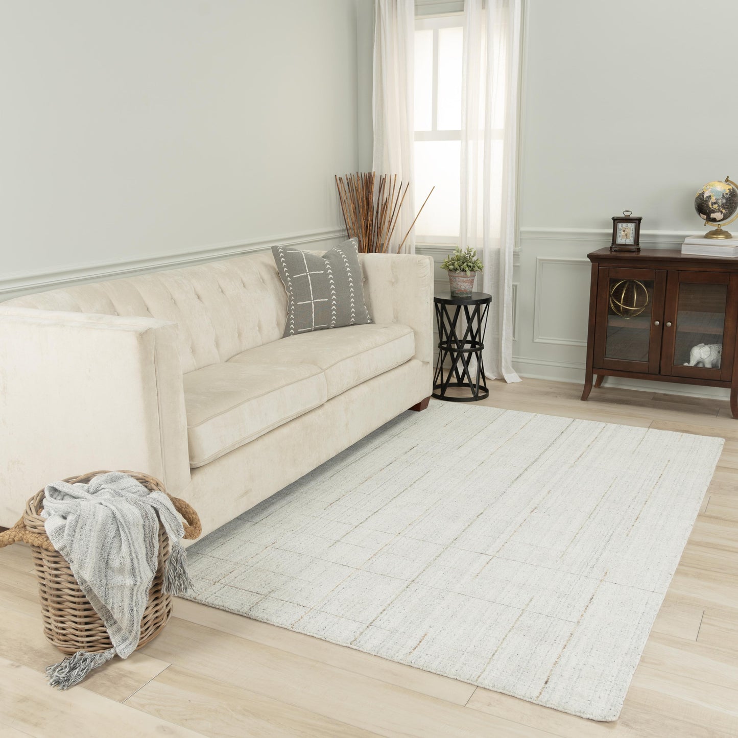 Kiki KIK693 Ivory Hand Loomed Rug - Rizzy