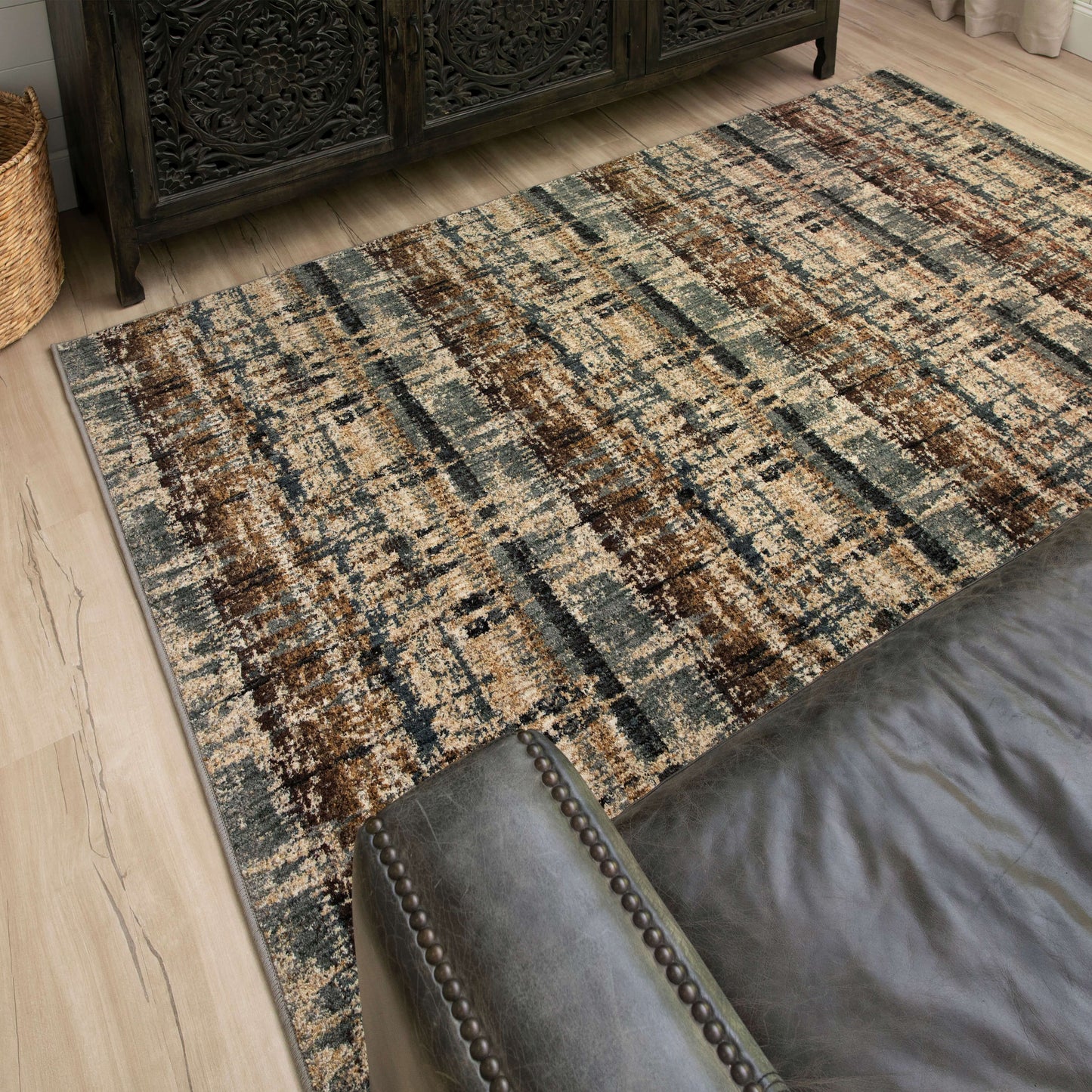 Karastan Rugs Kaleidoscopic Denim Area Rug