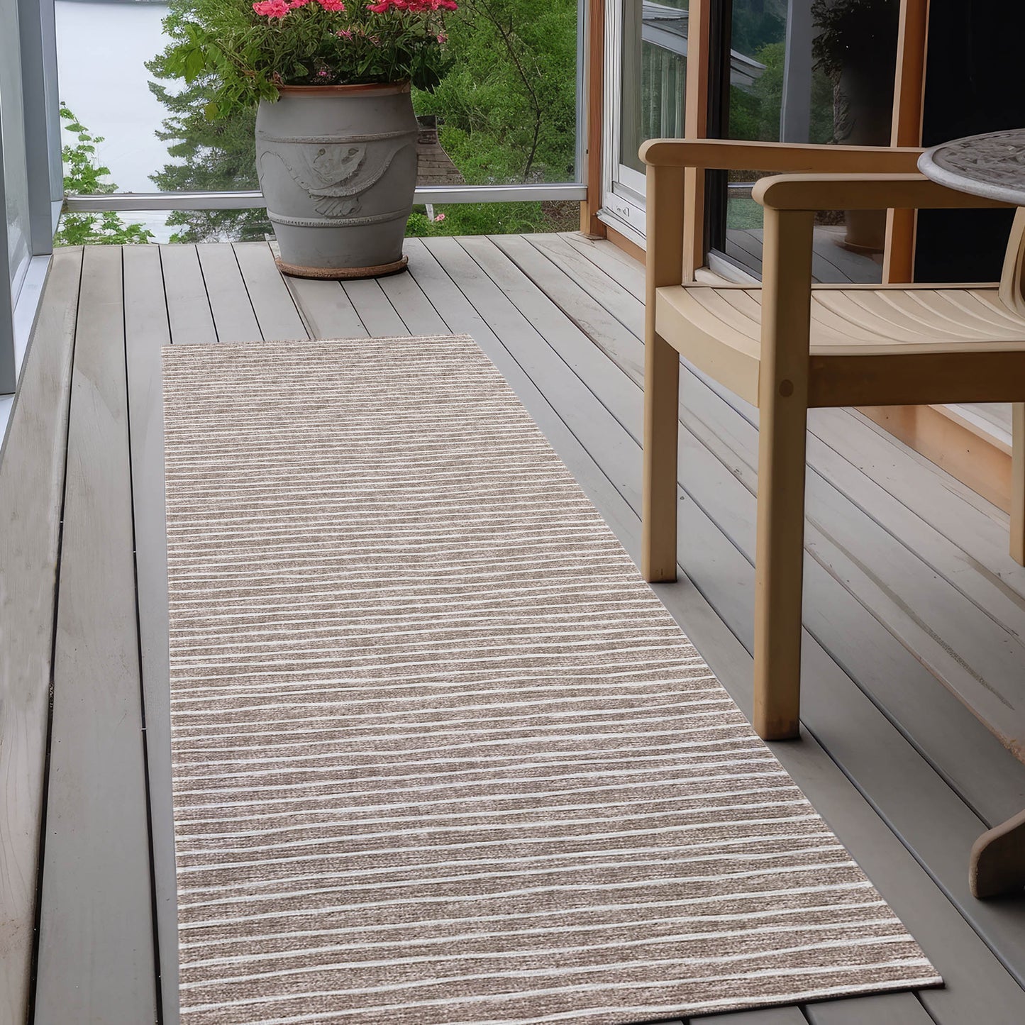 Indoor/Outdoor Laidley LA1 Taupe Washable