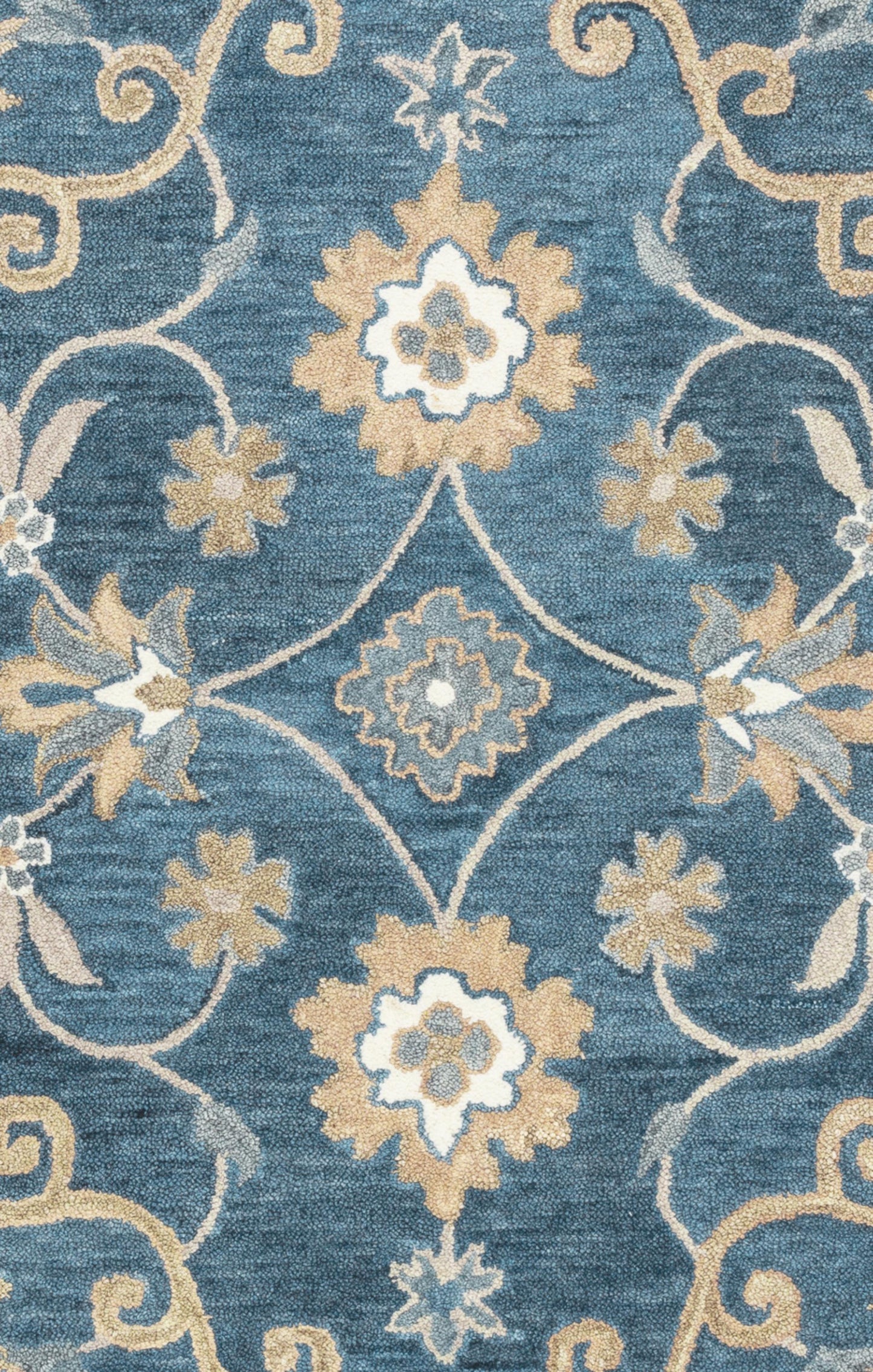 Leone LO9985 Blue Hand Tufted Rug - Rizzy